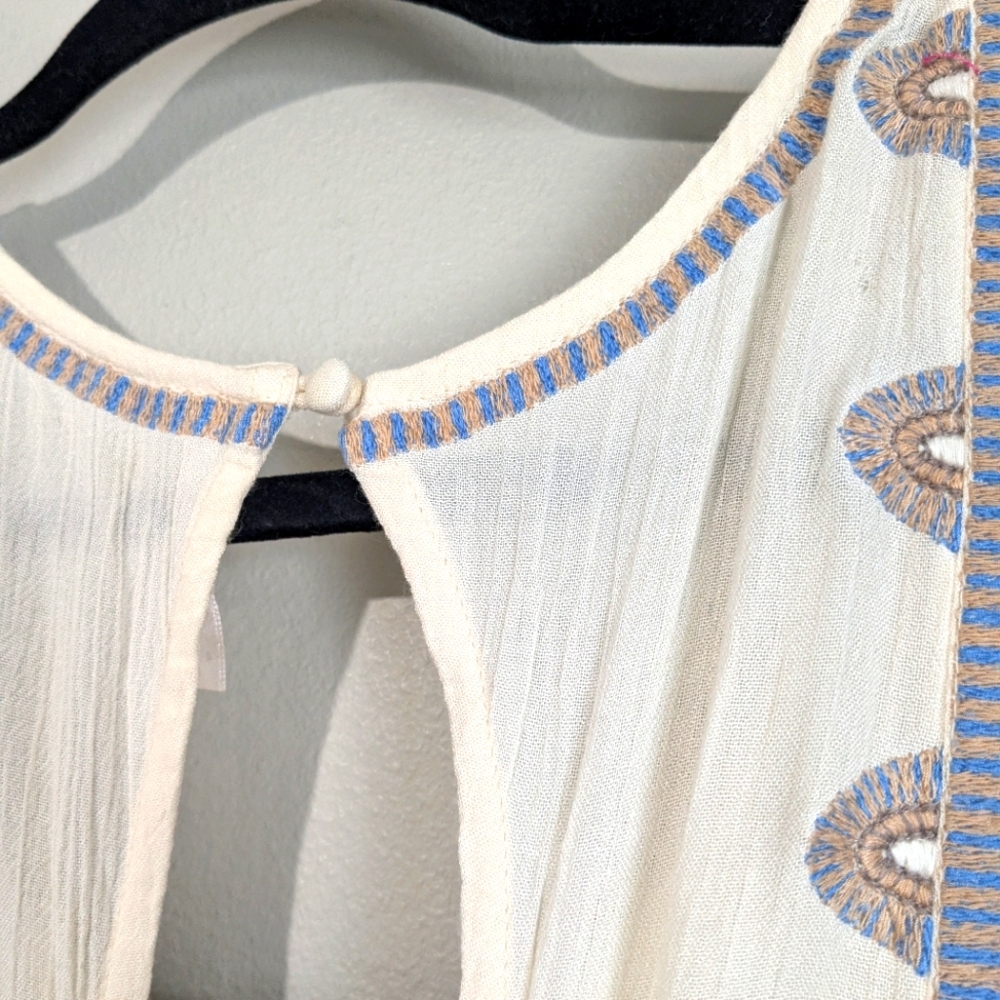 Free People Desert Winds Embroidered Boho Maxi Dress 4 - Picture 11 of 16